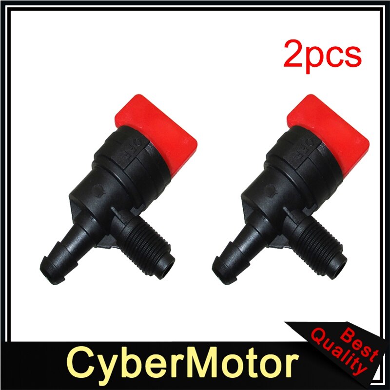 90 Degree Inline Fuel Shut Off Valve For Briggs & Stratton 399517 698182: Dark Grey