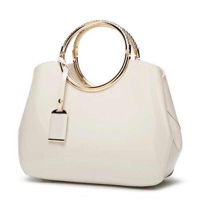 2022 Lakleer Vrouwen Tas Dames Cross Body Messenger Schoudertassen Handtassen Vrouwen Bekende Merken Bolsa Feminina: WHITE