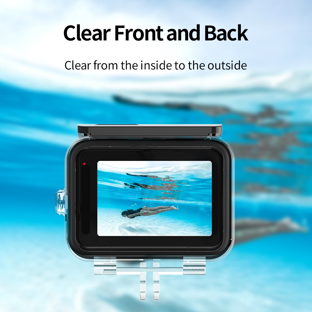 Carcasa de buceo impermeable para Gopro Hero 9 Cámara de Acción negra sumergible 50M caja de protección para Gopro 9 Accesorios