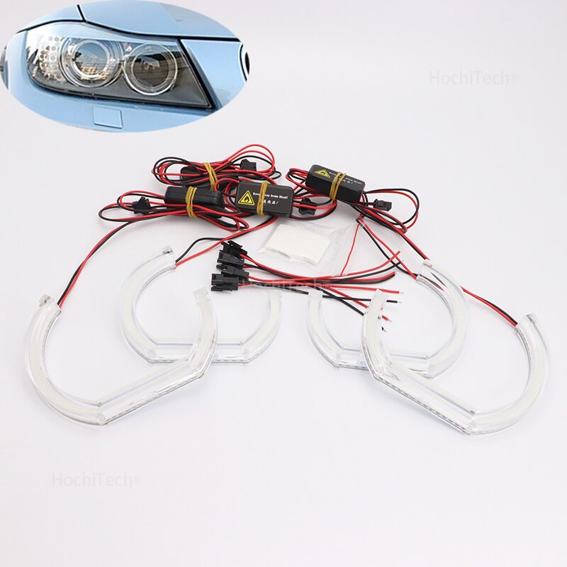 DTM LED Angel Eyes para BMW 3 Series E91 E90 LCI faros de xenón DTM Tipo Cristal halo accesorios de luz de coche modificación: DTM M4 Style