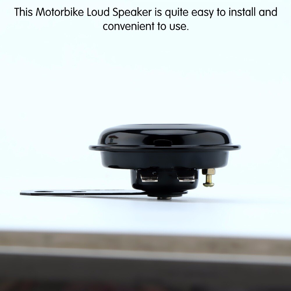 Motorcycle Electric Horn Kit Universal 12V 1.5A 105db Round Loud Horn Speakers For Scooter Moped Dirt Bike ATV Waterproof