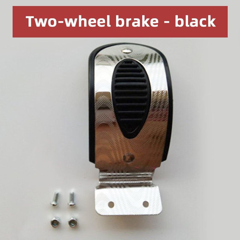 Almofadas de freio scooter para crianças, freio de roda traseira, skid, roda traseira, acessórios, 3 ou 4 rodas: Luz amarela