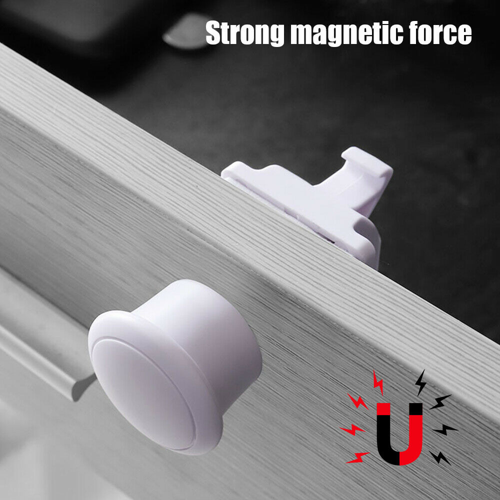 4PCS Magnetic Safety Invisible Cupboard Lock Baby Child Pet Proof Drawer Security