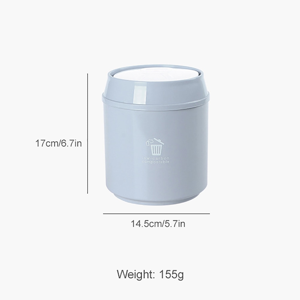 Duwafvalbak kleine prullenbak mini-bureau-asbak afvalbak kleine tafel-prullenbak voor op het bureau auto-prullenbak