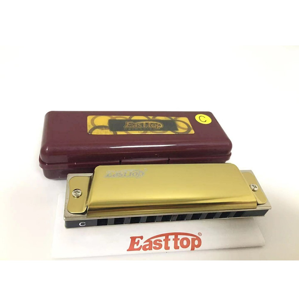 10 Hole Blues Harmonica Standard Key Of C 20 Tones Harmonica Blues Mouth Organ For Beginner Protable Musical