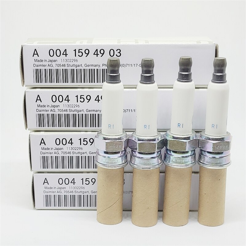 4 stücke Platin Zündkerze A0041594903 PLKR7A für MERCEDES-BENZ W203 C204 CL203 C209 A209 C219 W211 W212 A207 LKR7AIX LKR7BGP-8
