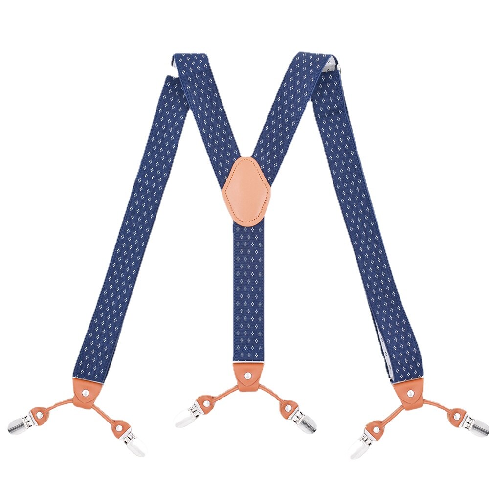Heavy Duty Big Tall Suspenders for Men Wedding Y-back 3.5cm Wide Adjustable Elastic Trouser Pants Braces Suspensorio Masculino