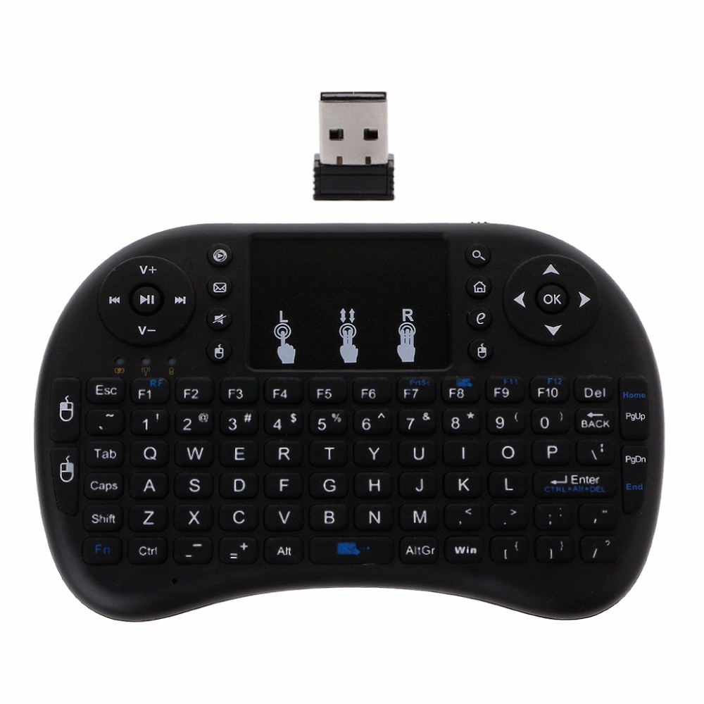 Engels 2.4 Ghz Draadloze I8 Toetsenbord Touchpad Fly Air Muis Voor Ipad Android Smart Tv PS3 Mini Gaming Toetsenbord