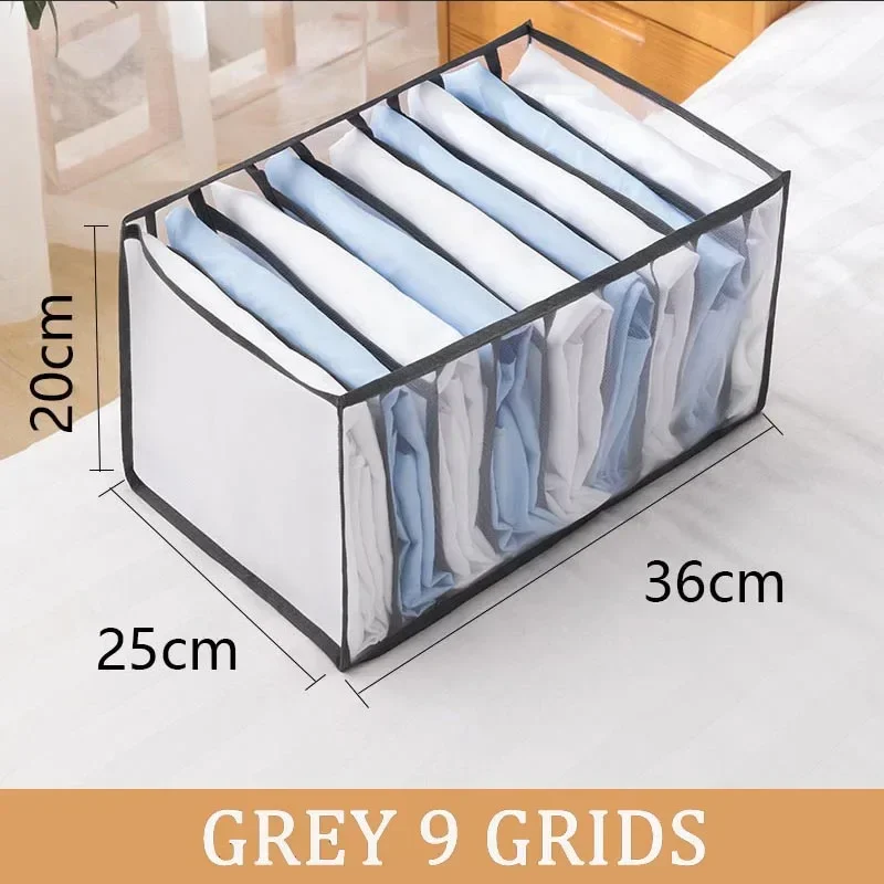 Zusammenklappbare Aufbewahrungstasche, Wäscherei-Organizer im Schrank, Unterwäsche, Schubladen, Aufbewahrung, Schlafzimmer, Schrank, Socken, BH-Aufbewahrung, Hosen-Organizer: MULTI