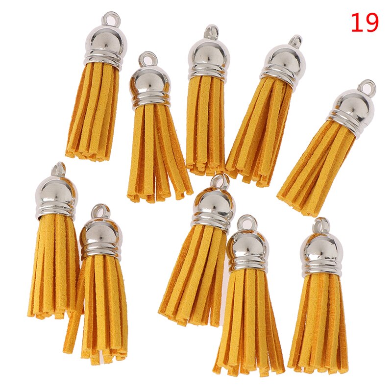 Gland en cuir pour porte-clés téléphone portable sangles bijoux frange en daim: 19