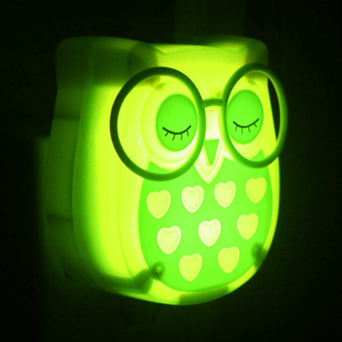 Mini Uil Led nachtlampje Auto Sensor Licht Controle Lamp US Plug Kind Kids Baby Verlichting Kamer Lamp Dier Socket veilleuse