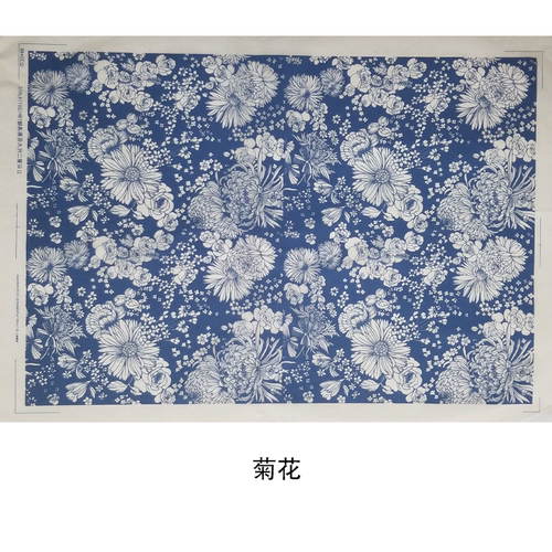 Jingdezhen – papier de transfert d&#39;argile, poterie céramique, glaçure sous glaçure, fleurs colorées, papier autocollant haute température, bricolage, 1 pièce: 22