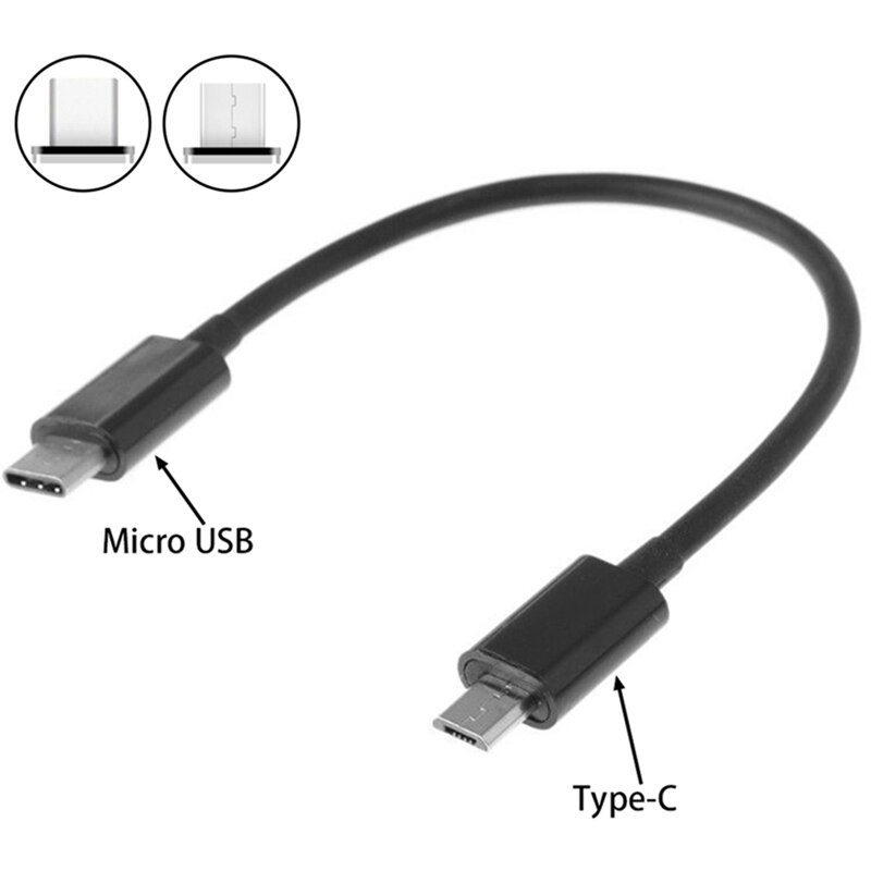Cable USB tipo C macho a Micro USB macho, Cable DE TRANSFERENCIA DE DATOS de carga OTG, novedad de 3,1