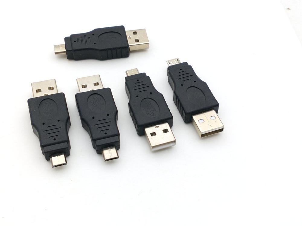 5 Stuks Usb 2.0 A Male Naar Micro Usb 5 Pin Male Plug Adapter Connector