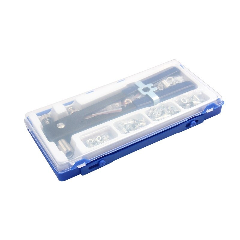 Blind Hand Klinknagel Noten Schroefdraad Insert Rivet Tool Klinkhamer Gun met Nutsert Klinken Huishoudelijke Reparatie Tools Set 86Pcs M3-M8