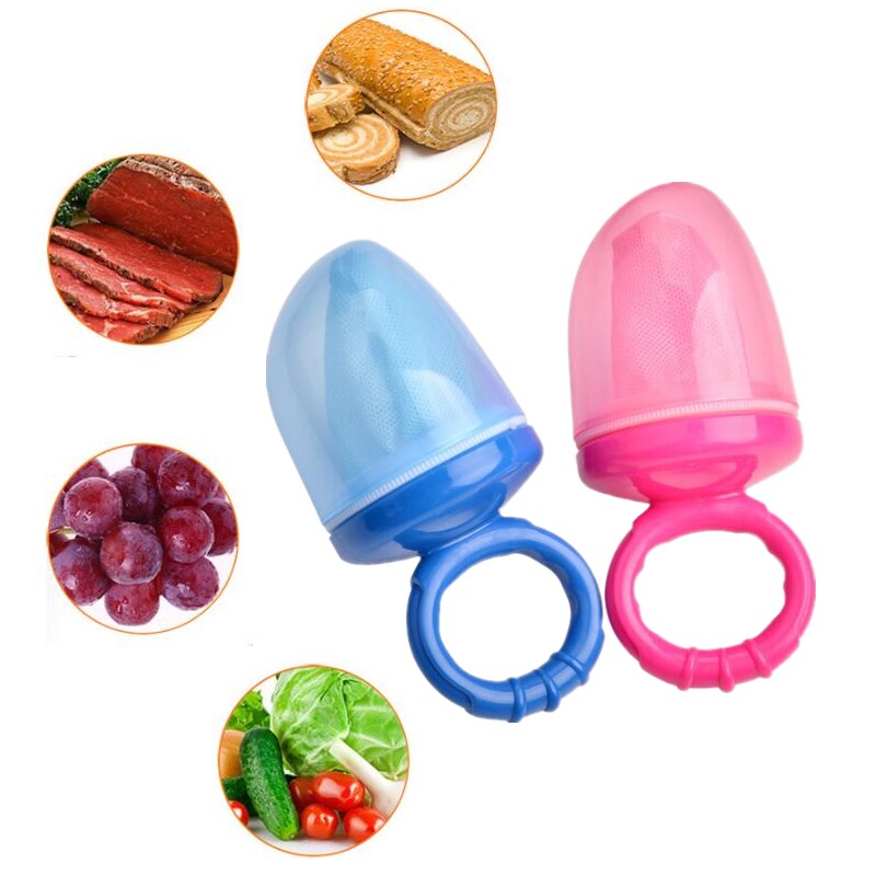 Baby Pacifier Fresh Food Nibbler Feeder Newborn Safety Feeding Nipple Mesh Bag Infant Chew Fruits Vegetables Chupeta Soother