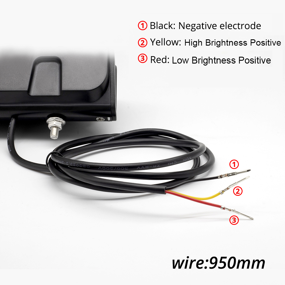 Wexplore Ebike Achterlicht Voor Ebike Achterlicht Ingang 6V 24V 36V 48V 60V Fiets E bike Brike Achterlicht Fietsen Accessoires