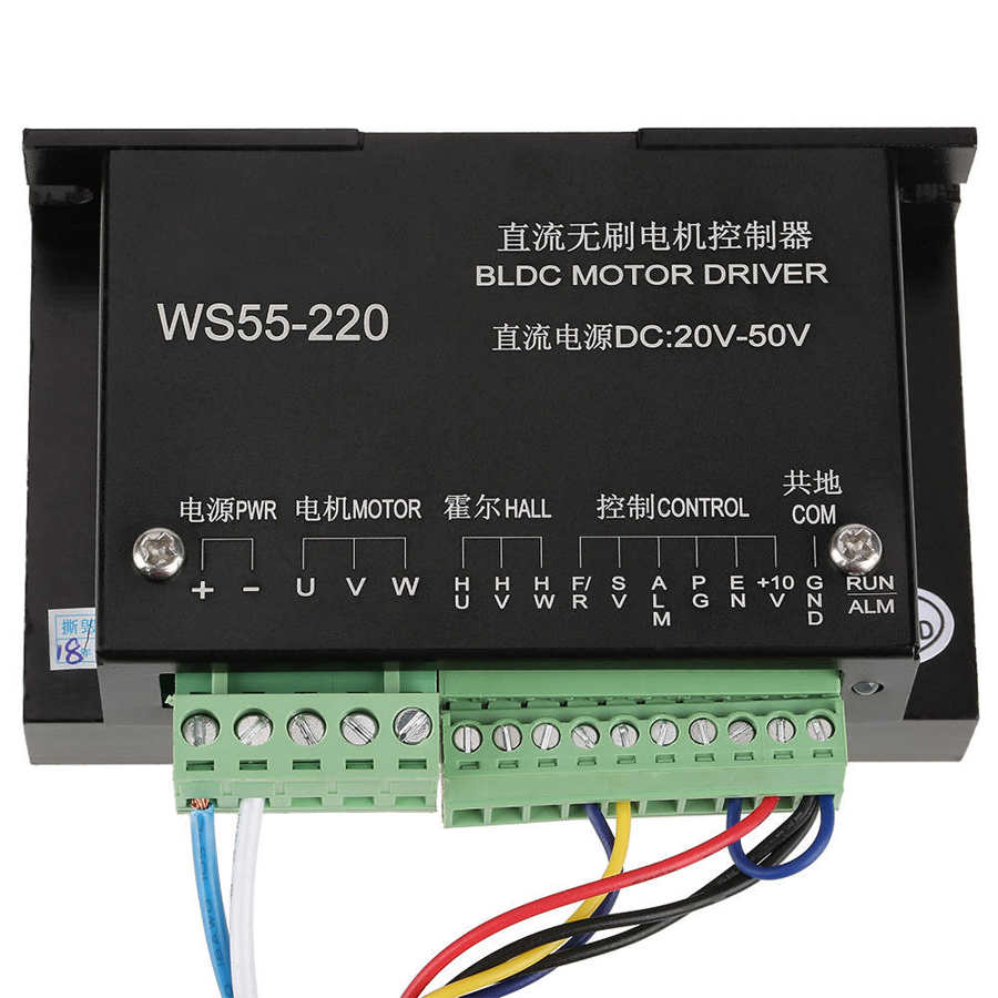ws55 220 Driver BLDC Motor Driver DC Motor Driver DC 48V 500W CNC Brushless Spindle 3 Phase Motor Controller
