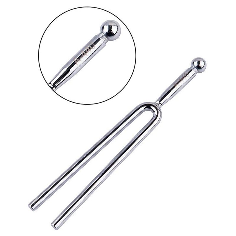 Tuning Fork,A440Hz Tuning Fork-Standard a 440 Hz Violin Guitar Tuner Instrument with Soft Shell Case and Cleaning Cloth