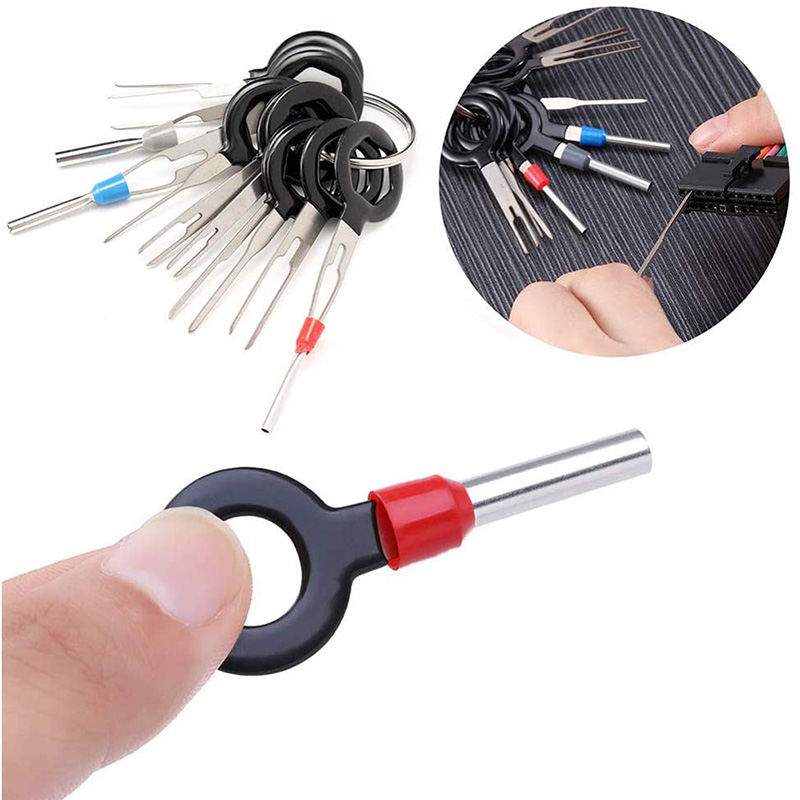 11/18/36/41pcs Car Terminal Removal Tool Wire Plug Connector Extractor Puller Release Pin Extractor Kit for Auto Plug Repair