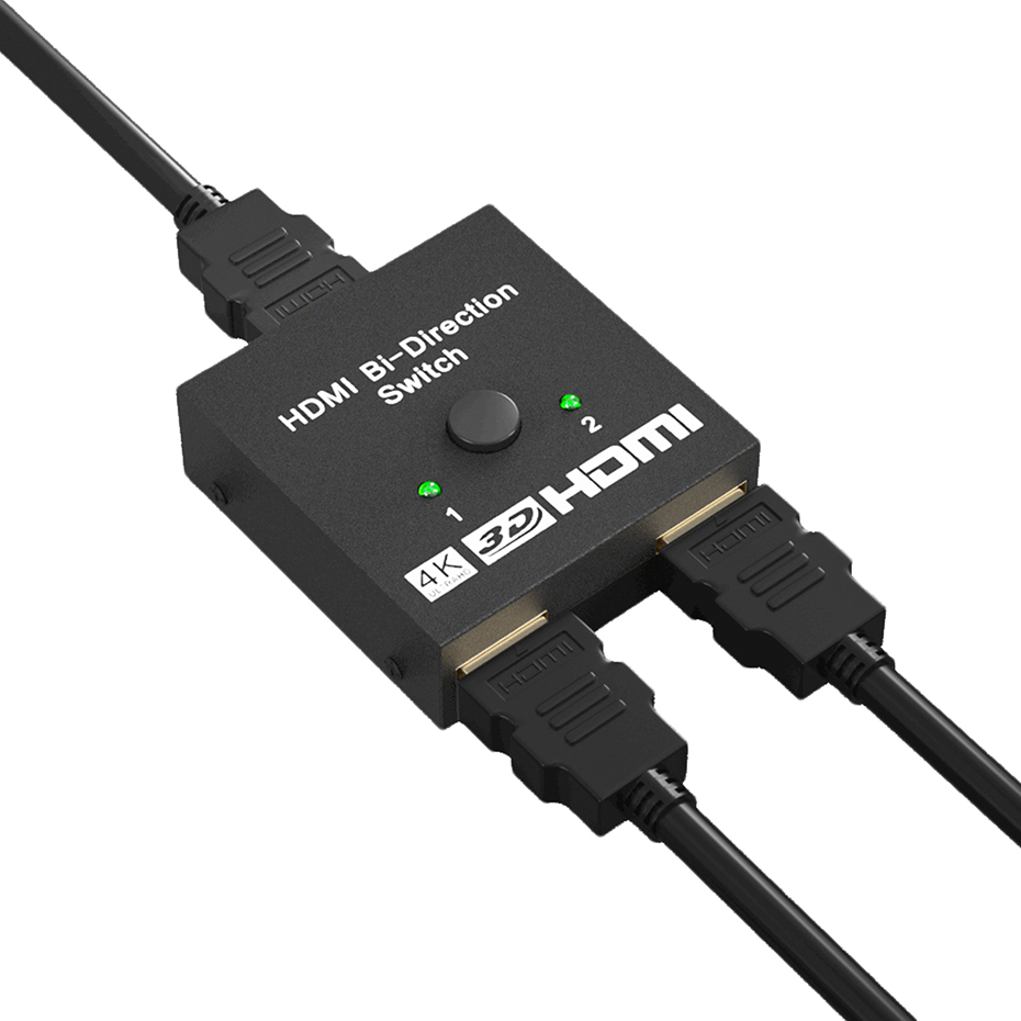 8K HDMI 2.1-compatible Bi-direction Switch Splitter Box 8K@60Hz HDMI Splitter 1 in 2 out/2 in 1 out Display Selector Switcher