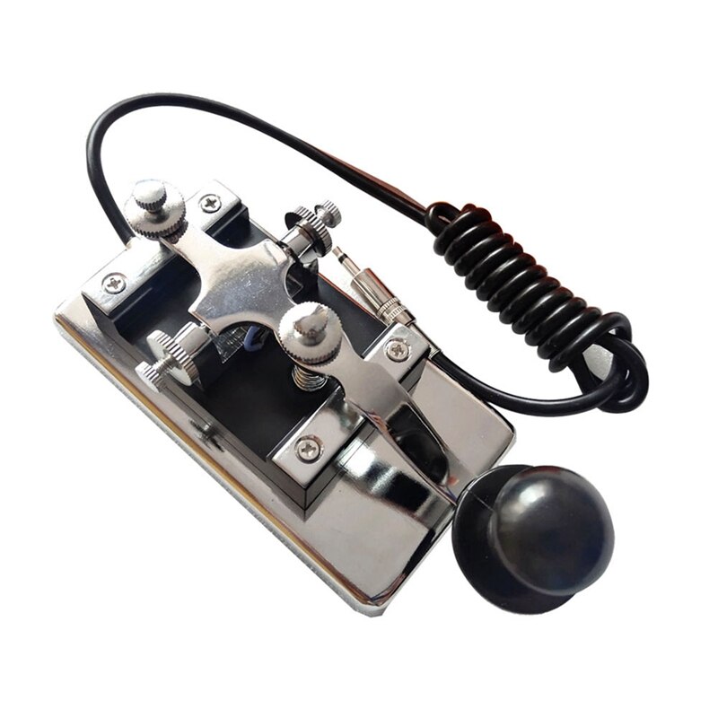 -K4 Manual Telegraph Key Morse Key CW Key Fit For Shortwave Radio Morse Code Practices CW Communications