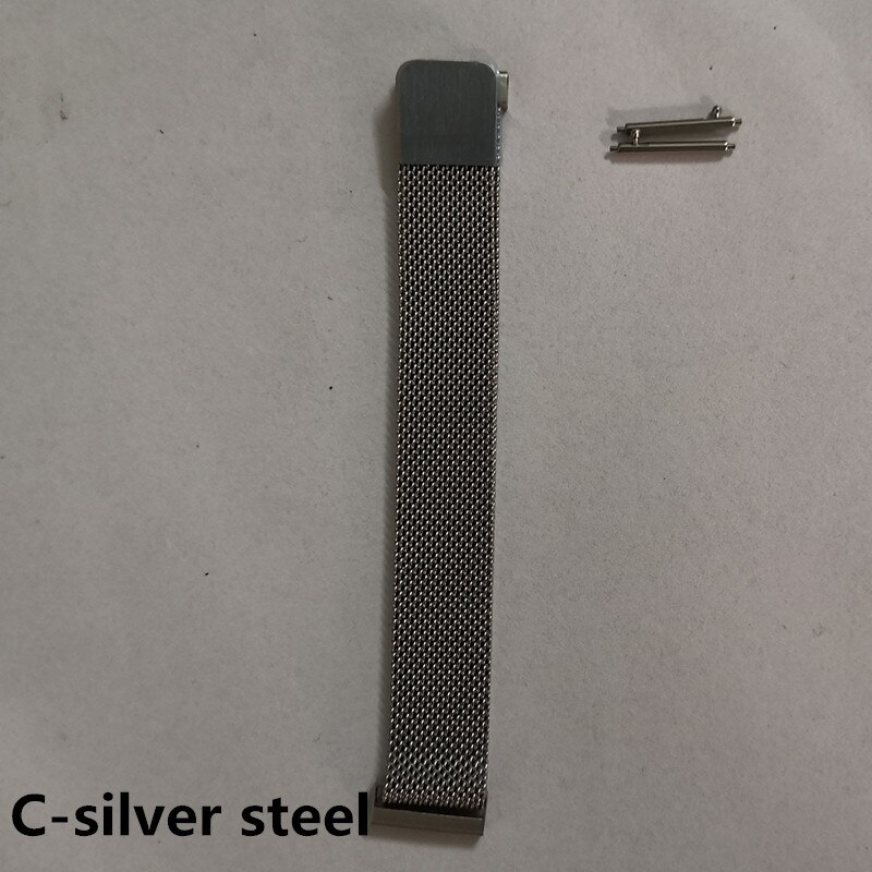 Amynikeer 100% Originele Riem B57 Originele Band Fabriek Biedt Siliconen Band 10 Kleuren Voor Smart Armband B57 Smart Watch: silver steel