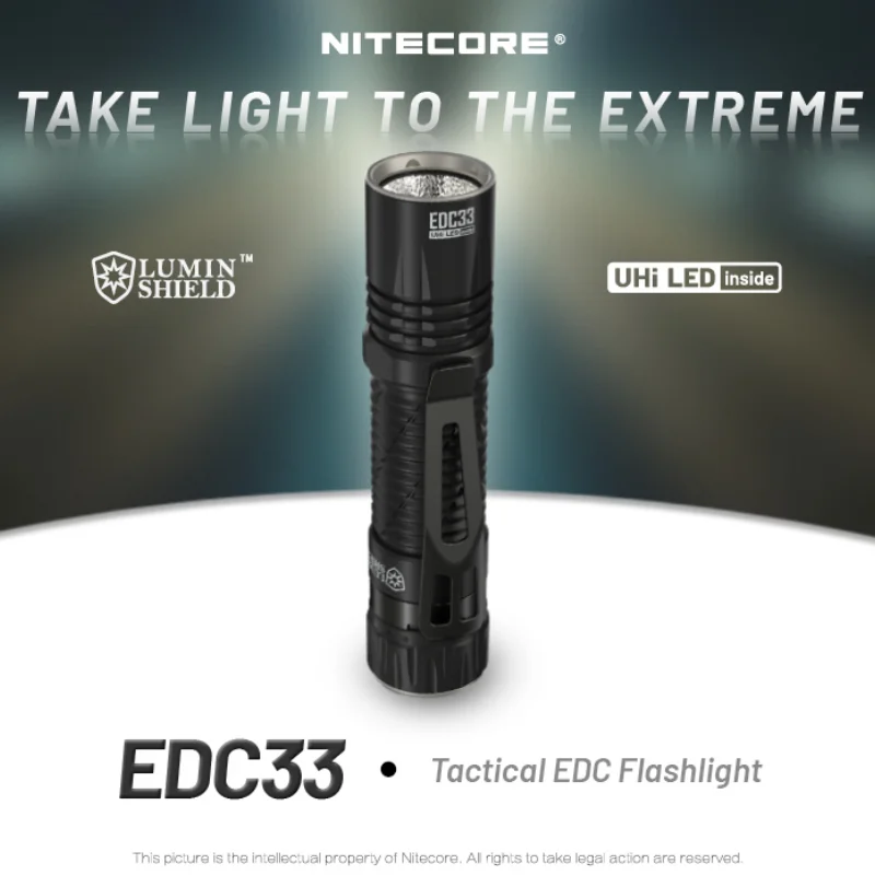 Nitecpre edc 33 4000 lumen usb-c genopladelig lommelygte led-lommelygte, indbygget  in 4000 mah 18650 li-- ion-batteri