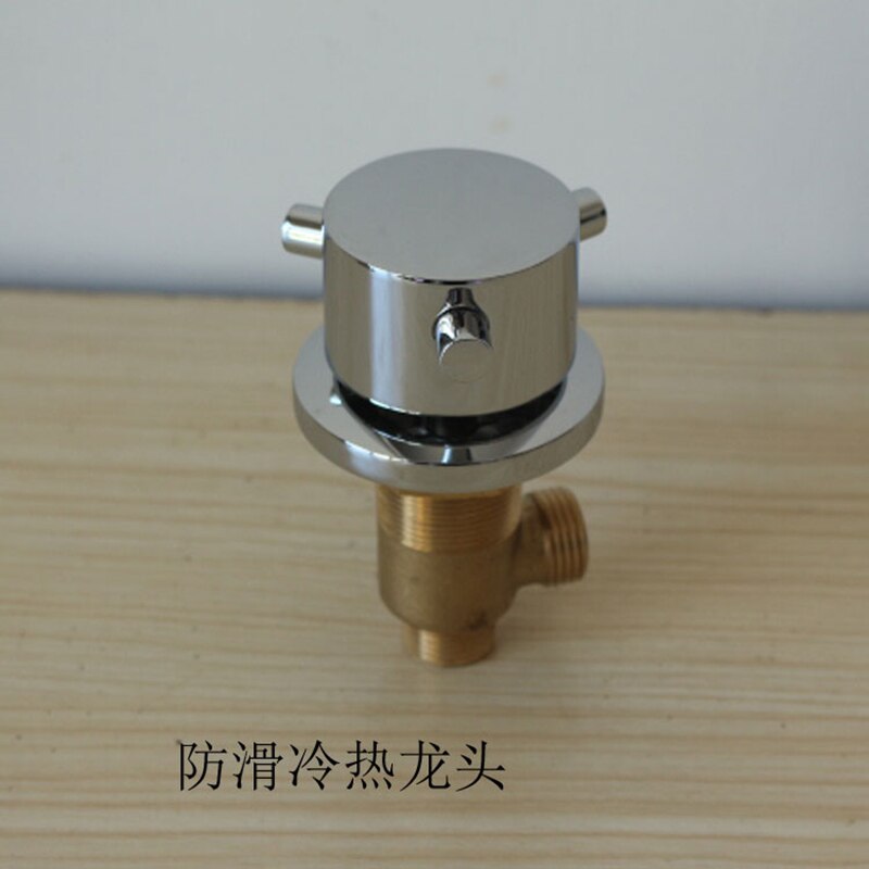 MTTUZK Solid Brass Chrome Finish Bathtub and Cold Water Control Valve Bath Shower Mixer Bathtub Faucet 3 Piece Set Faucet