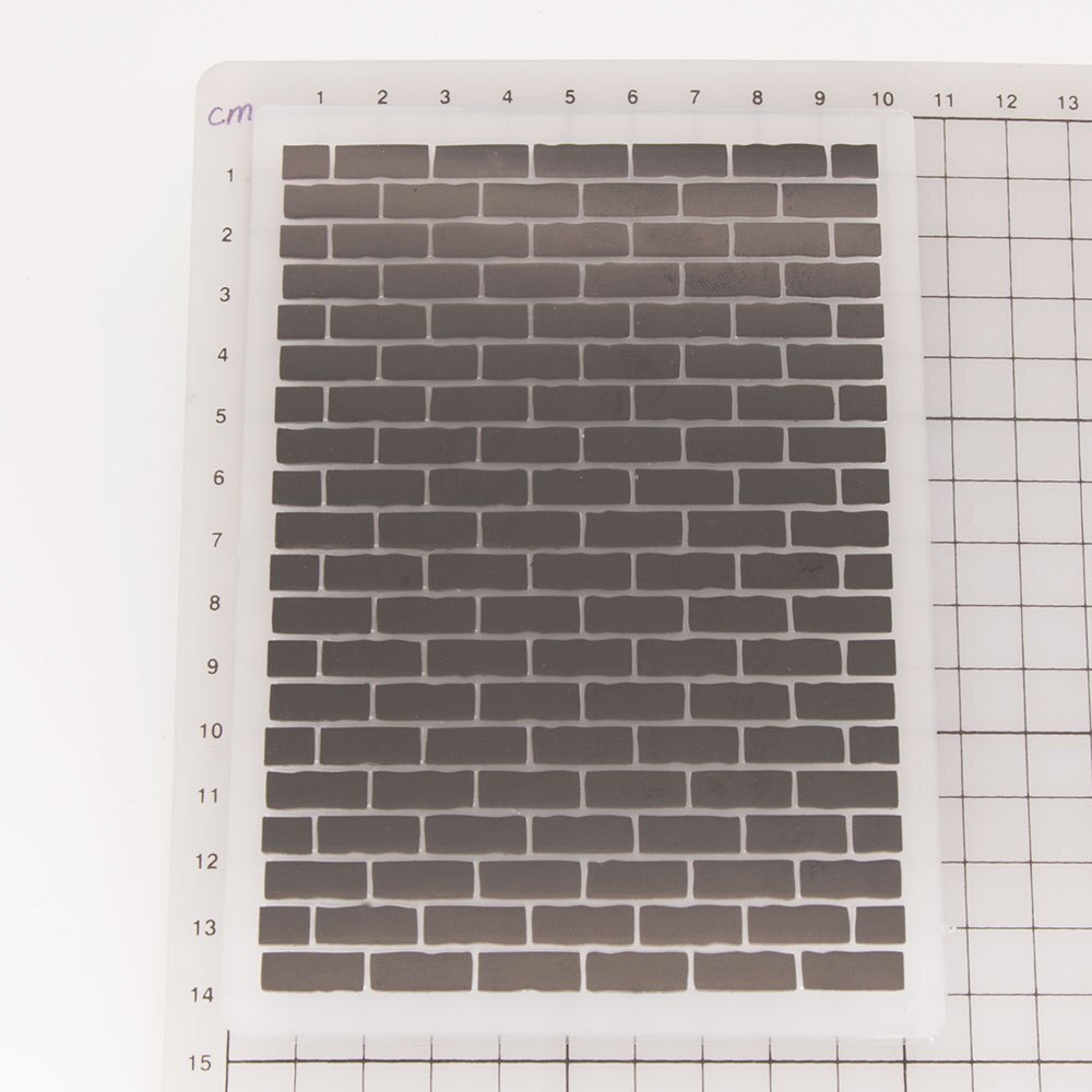 Brick wall Embossing Folders for Papers Photo Album Making Cards Supplies DIY 3D Plastic Scrapbooking Cutting Dies: Default Title