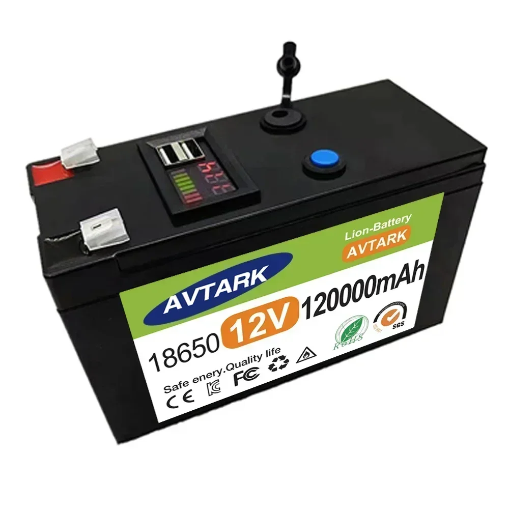 12V 120AH LiFePO4-batterij Ingebouwde BMS-lithium-ijzerfosfaatcellen voor het vervangen van de meeste back-upstroom Energieopslag voor thuis