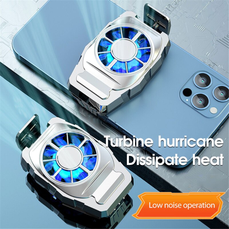 Universele Mini Mobiele Telefoon Koelventilator Radiator Turbo Hurricane Game Koeler Cell Fan Koellichaam Koelers Mobiele Telefoon