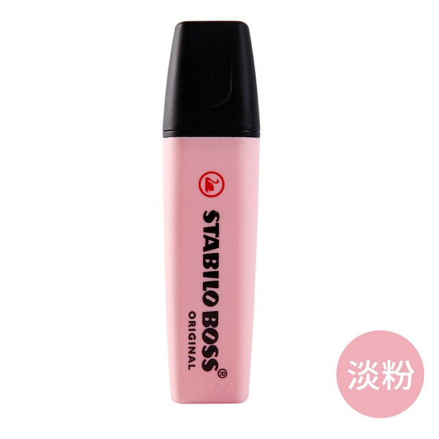 STABILO BOSS Pastel Highlighter Original Markers Environmental Pens For School Office Marking Focus Stationery 1Pcs: pastel pink 1pcs