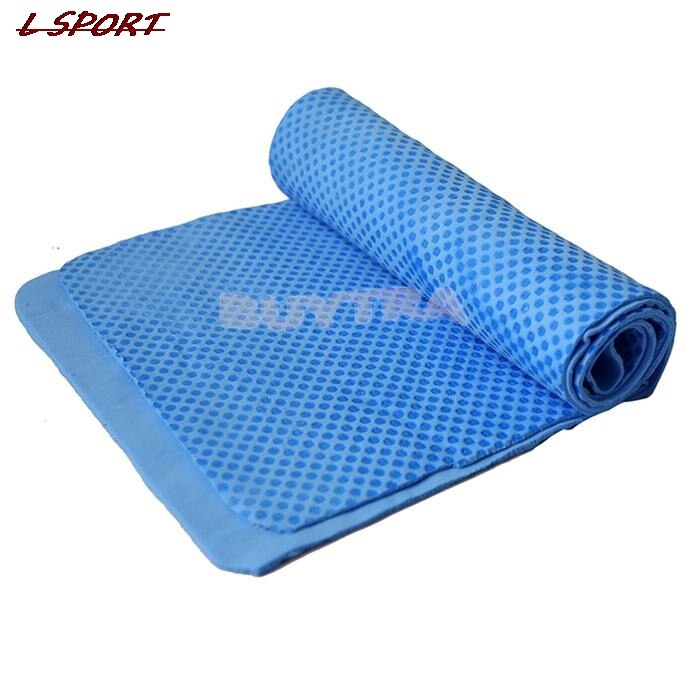 Popoular Oefening Sweat Ice Koude Handdoek Pva 80X17Cm Kille Pad Cooling Blauwe Handdoek Voor Alle sport