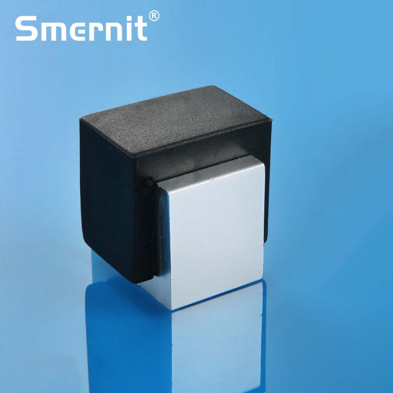 Rubber Door Stops Aluminium Alloy Door Stopper Holders Catch Floor Mounted Toilet Glass Door Hidden Doorstop Furniture Hardware