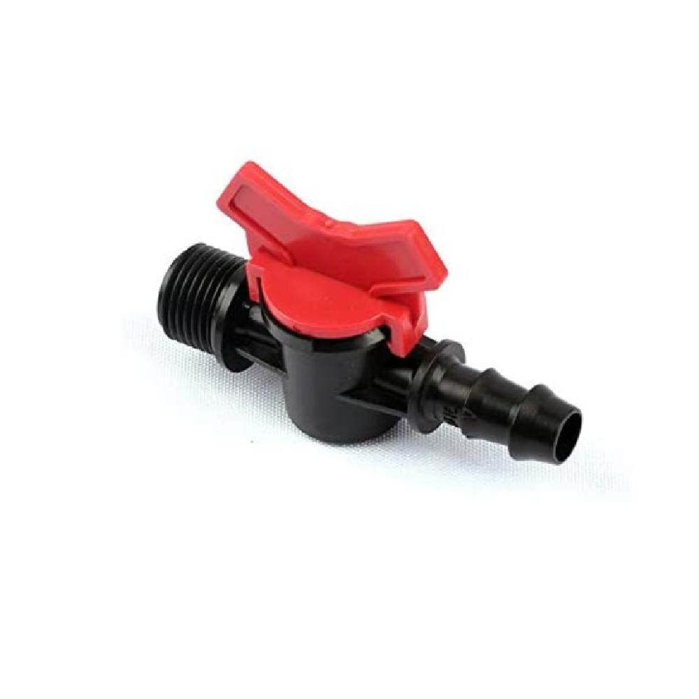 1/2" Thread Garden Tap PE Hose Ball Valve Waterstop Switch Connector for 16mm 20mm Water Tube Drip Irrigation System Kits