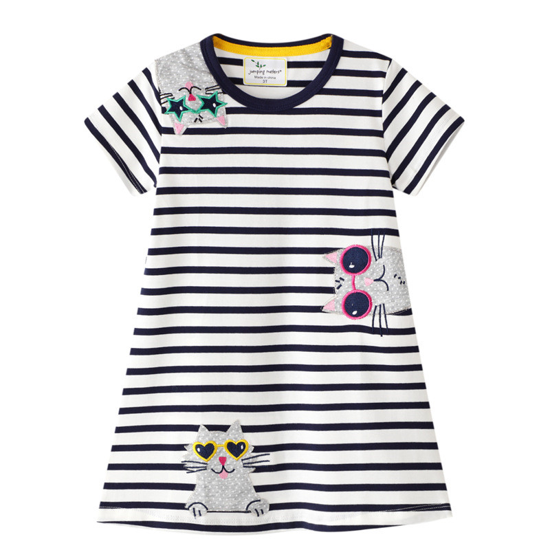 Metri da salto abiti da principessa per bambini con Applique giraffa abiti da festa per ragazze estive carine abiti per bambini di moda vendita calda