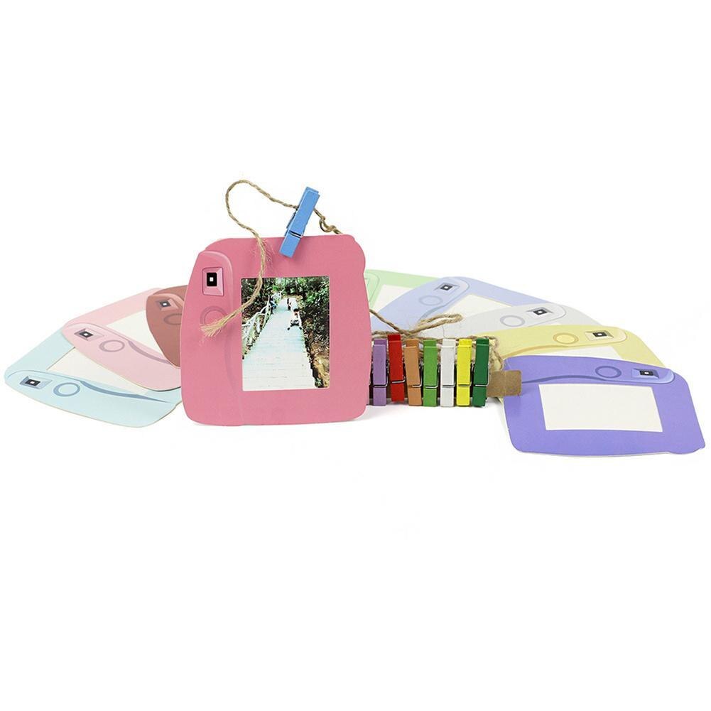 10 Stuks Per Set Innovatieve Kleurrijke 3 ''Muur Paperclip Fotolijst Fotografische Home Decor Universele Foto Opknoping Frame