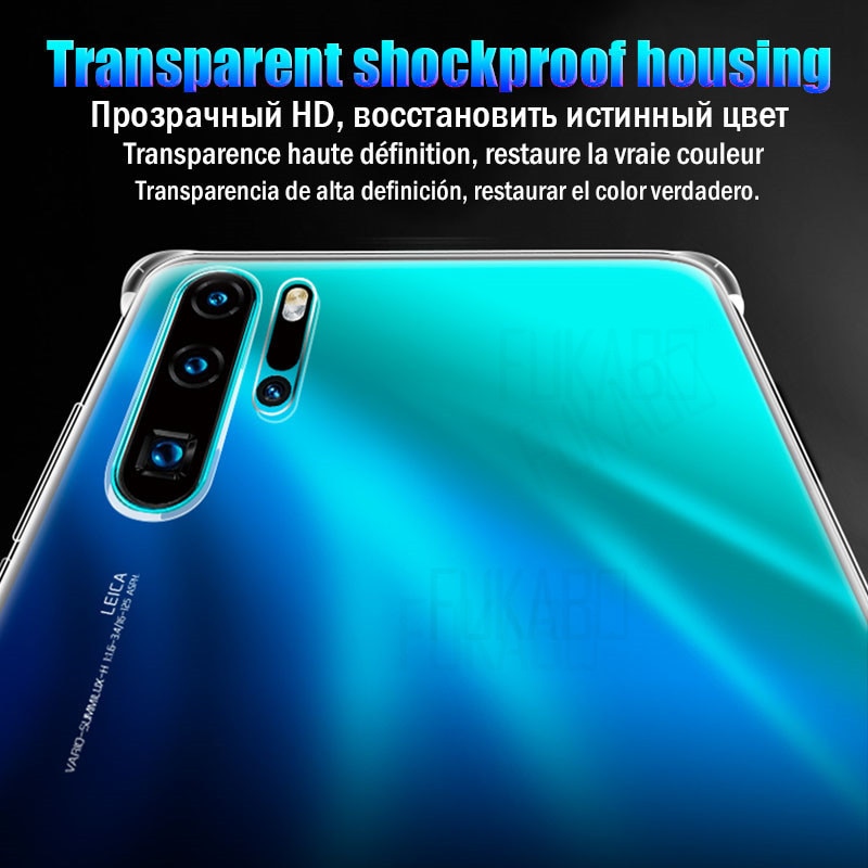 Soft TPU Shockproof Case For Huawei P20 Lite P30 Pro P Smart Protective Case For Huawei Mate 20 10 Pro P10 Lite Nova 3 3i