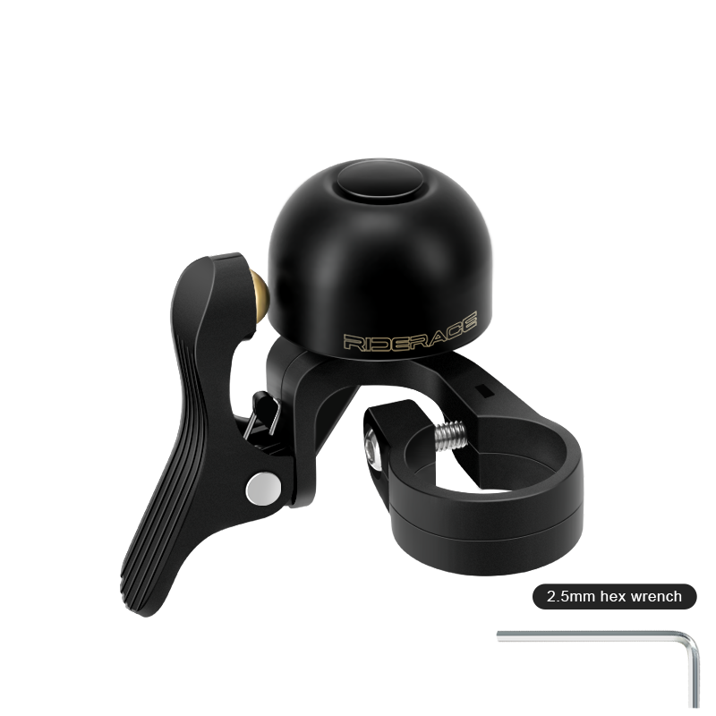 RIDERACE Bike Bell Horn Copper Cycling Bicycle Handlebar Ring Crisp Sound Warning Alarm For Safety MTB Road Cycling Accessories: Yellow