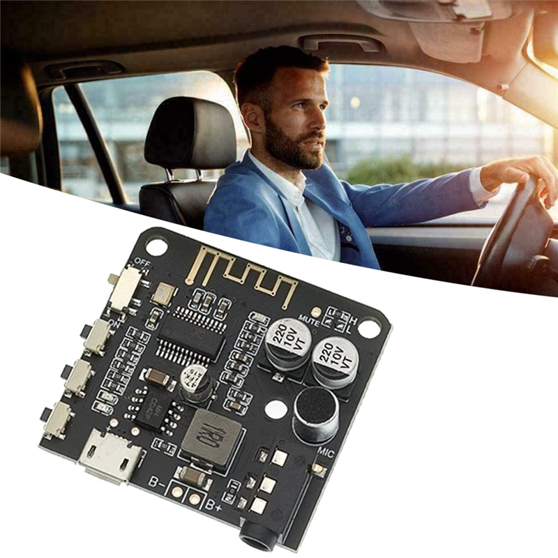 FULL-Bluetooth Audio Receiver Diy Audio Receiver MP3 Bluetooth Decoder Lossless Car Speaker Audio Amplifier Board With Case 3.7V