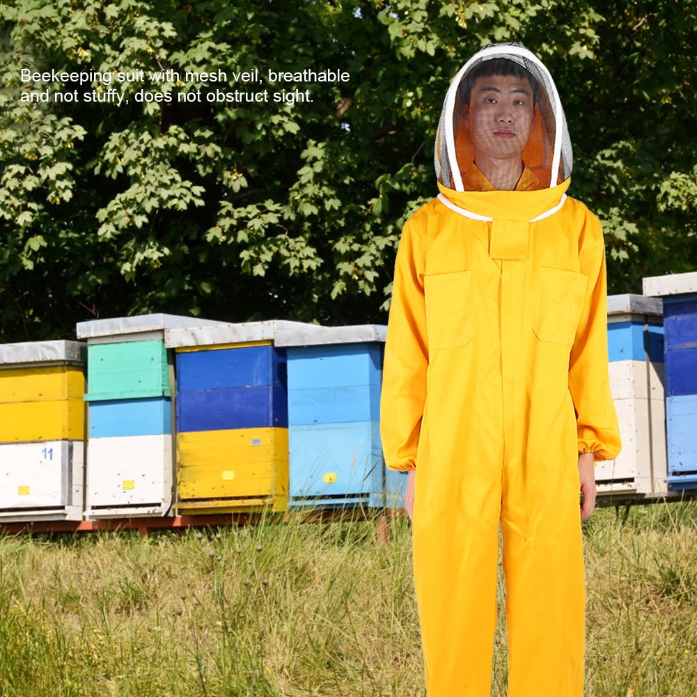 Imkers Gereedschap Een Stuk Ruimte Pak Dubbele Rits Imker Pak Bijenteelt Beschermende Kleding Kiel Bijenteelt Levert