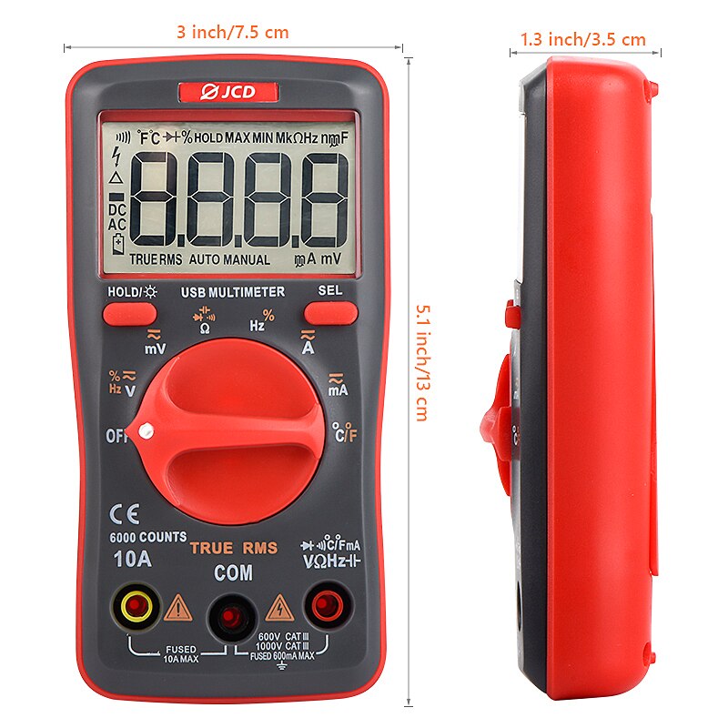 Tester Multimeter Power Tools Combo Kit Cordless Drill Set with 12V Lithium Driver Household Hand Tool Kit for Home Repair: White