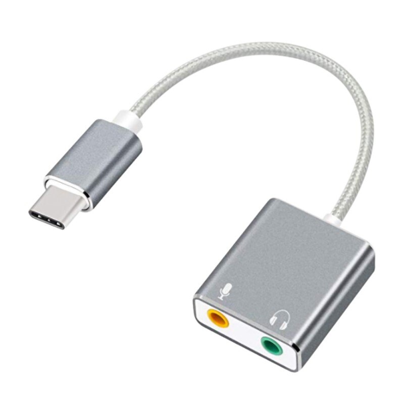 For Mac OS Windows External USB Sound Card Headphone 3D Stereo USB Audio Adapter Free drive Hi-Speed Sound Card