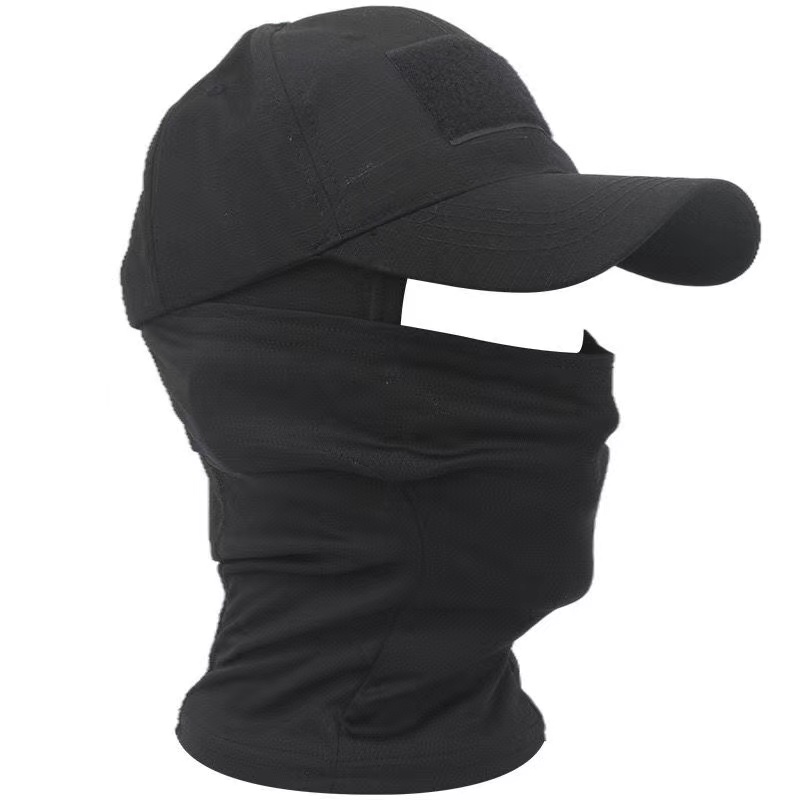Gorras de béisbol tácticas para exteriores para hombres y mujeres, sombreros de sol Snapback a prueba de sol, pasamontañas de camuflaje informal, media máscara de esquí, 2024