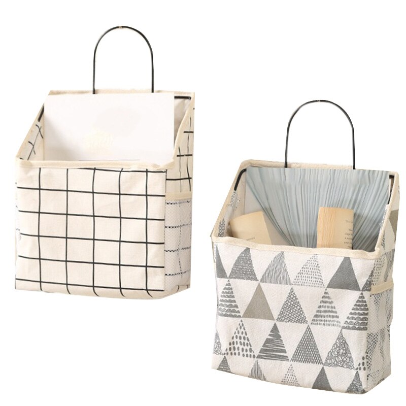 2Pcs Wall Hanging Storage Bag Large Capacity Wardrobe Durable Hanging Storage Bag