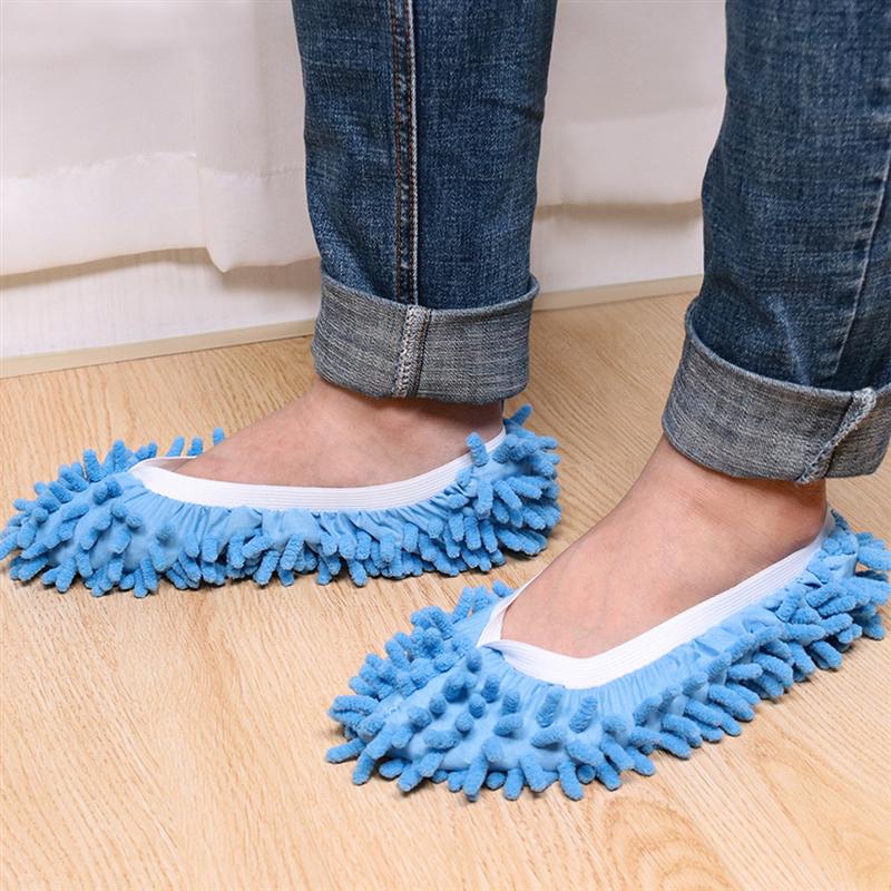 Calcetines de microfibra para pies, accesorio de limpieza práctico y elástico, herramienta para mopa, zapatilla de tela para suelo de vidrio, 10 piezas