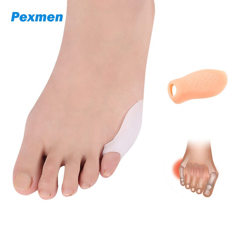Pexmen-Corrector de juanetes de Gel, Protector para aliviar el dolor de callos, herramienta para el cuidado de los pies, 2 o 4 piezas