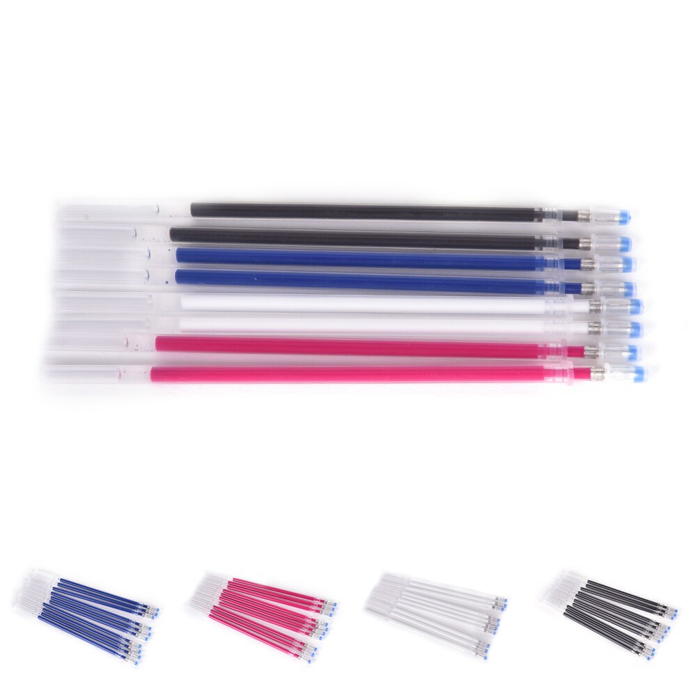 10 stk / parti skrivepunkt rød / hvid blækpåfyldning vand sletbar pen genopfyldning erstatning for kuglepenne og gel penne