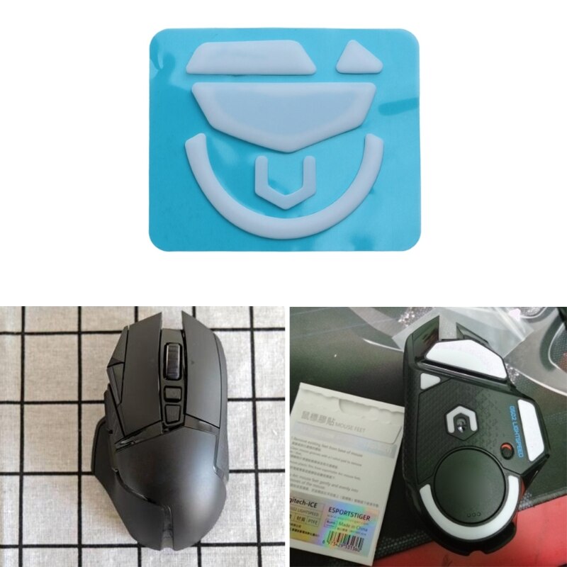 1 Pack White Mouse Feet Pedal for logitech G502 LIGHTSPEED Wireless Mouse Replacement Feet Glides Curve Edge Mouse Feet Sticker